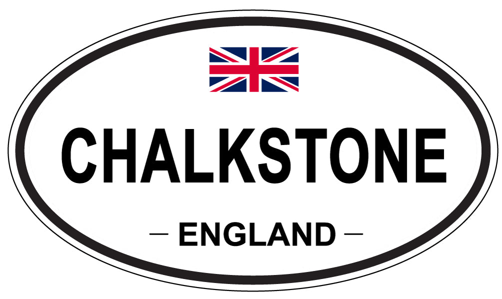 CHALKSTONE, ENGLAND - Oval Sticker