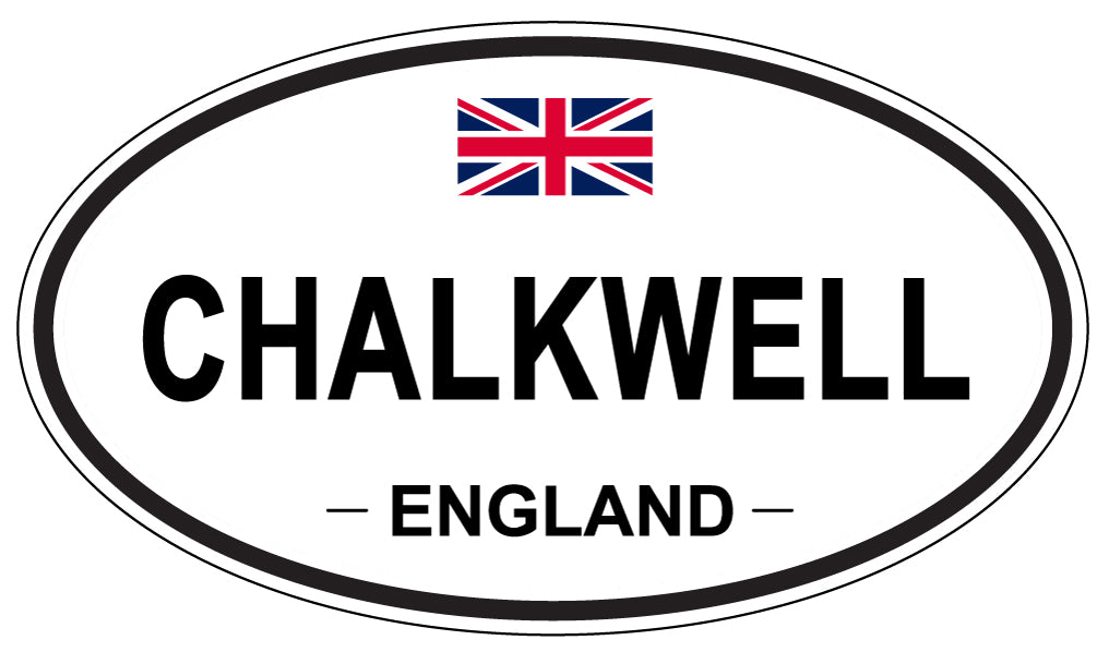 CHALKWELL, ENGLAND - Oval Sticker