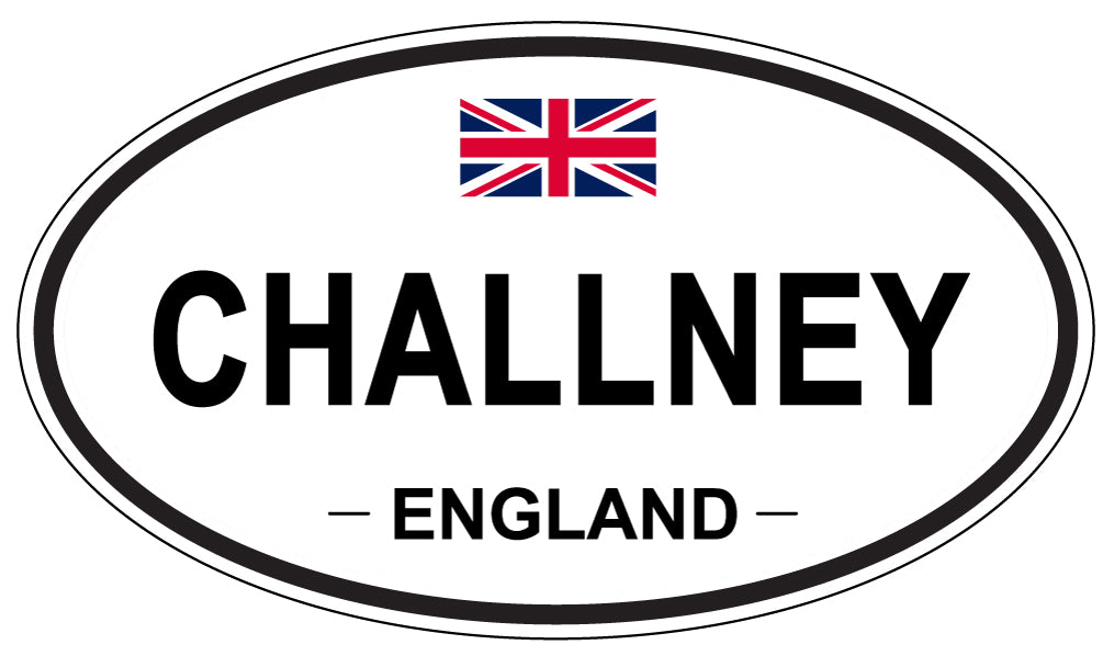 CHALLNEY, ENGLAND - Oval Sticker