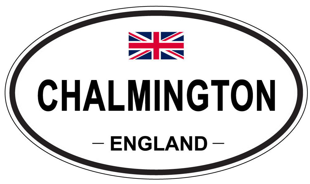 CHALMINGTON, ENGLAND - Oval Sticker