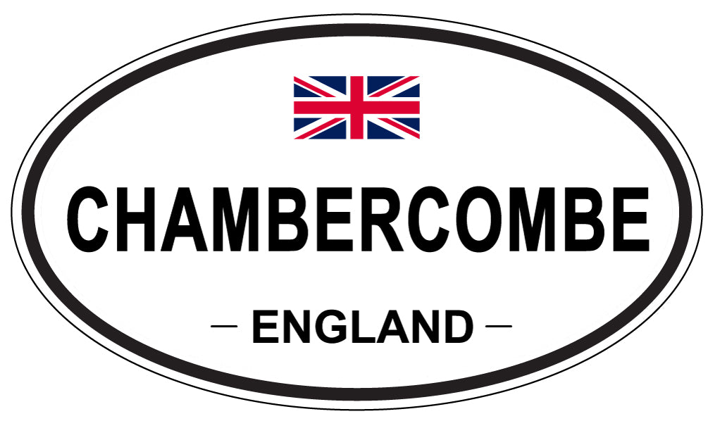 CHAMBERCOMBE, ENGLAND - Oval Sticker