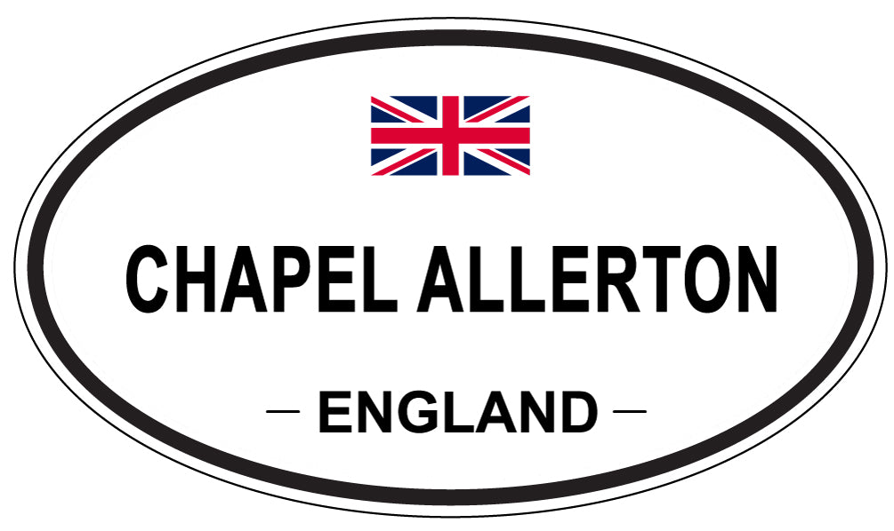 CHAPEL ALLERTON, ENGLAND - Oval Sticker
