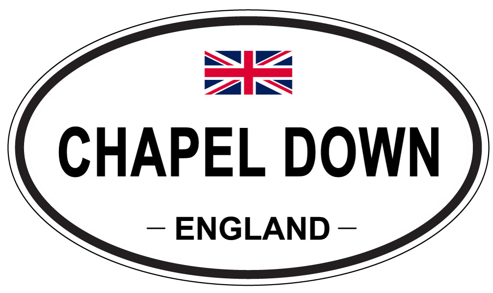 CHAPEL DOWN, ENGLAND - Oval Sticker