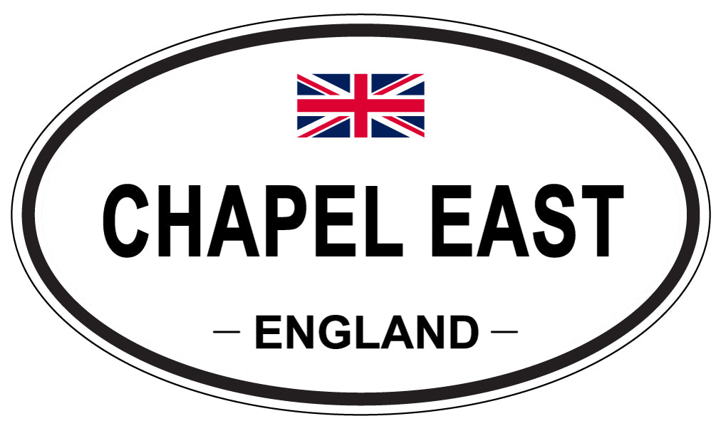 CHAPEL EAST, ENGLAND - Oval Sticker