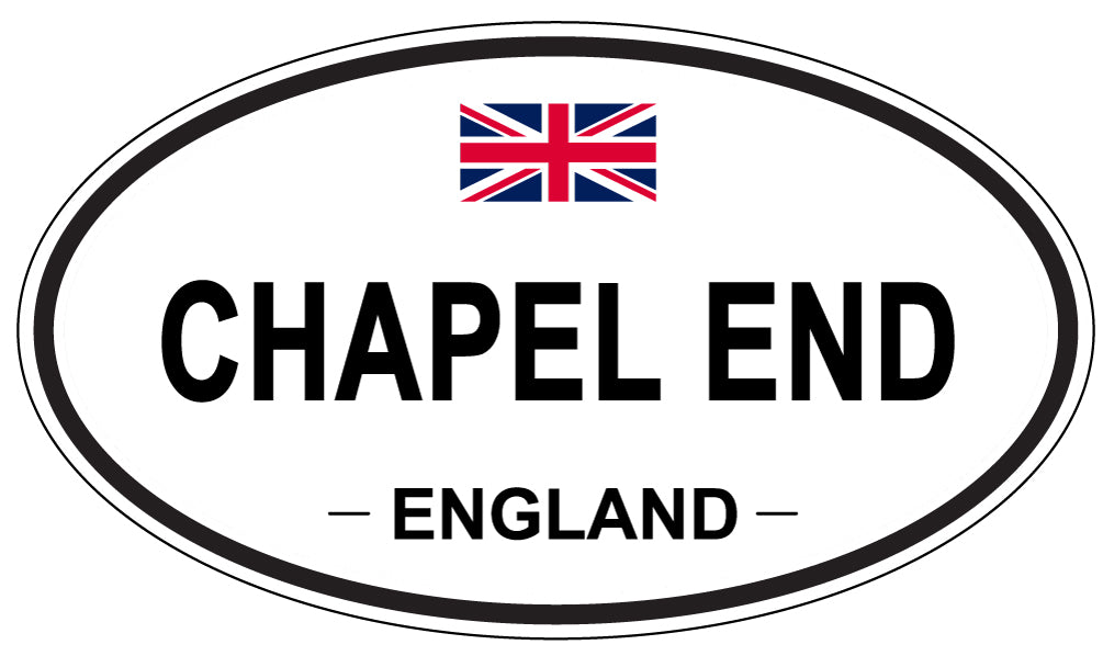 CHAPEL END, ENGLAND - Oval Sticker
