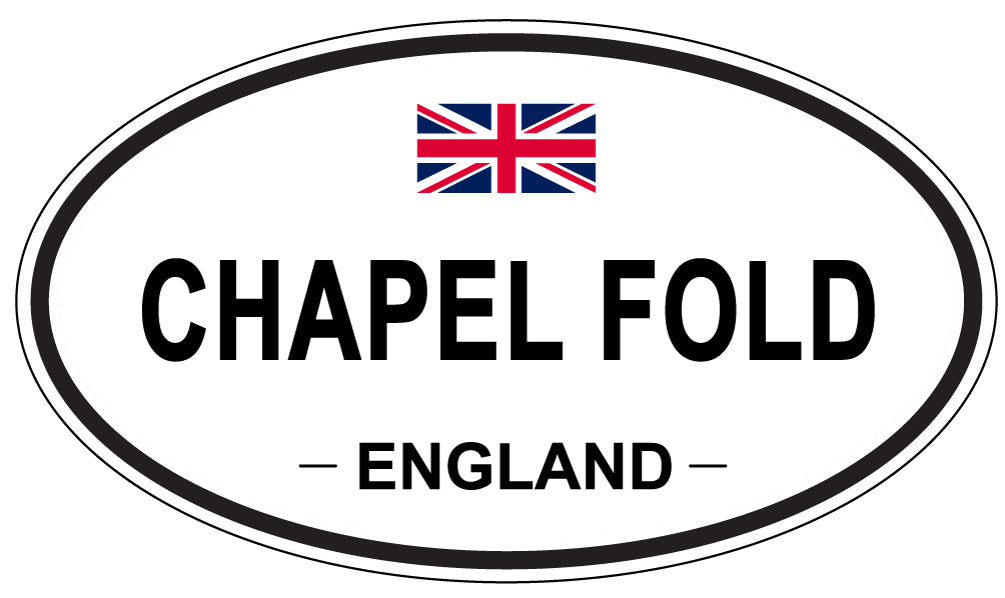 CHAPEL FOLD, ENGLAND - Oval Sticker