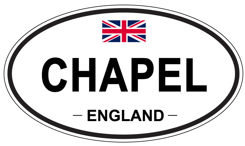 CHAPEL, ENGLAND - Oval Sticker