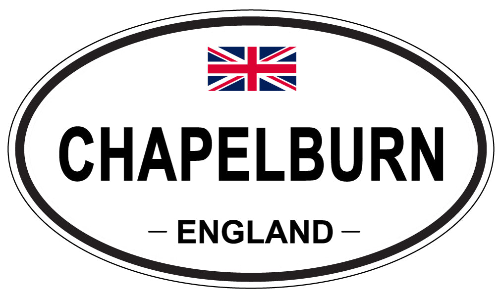 CHAPELBURN, ENGLAND - Oval Sticker