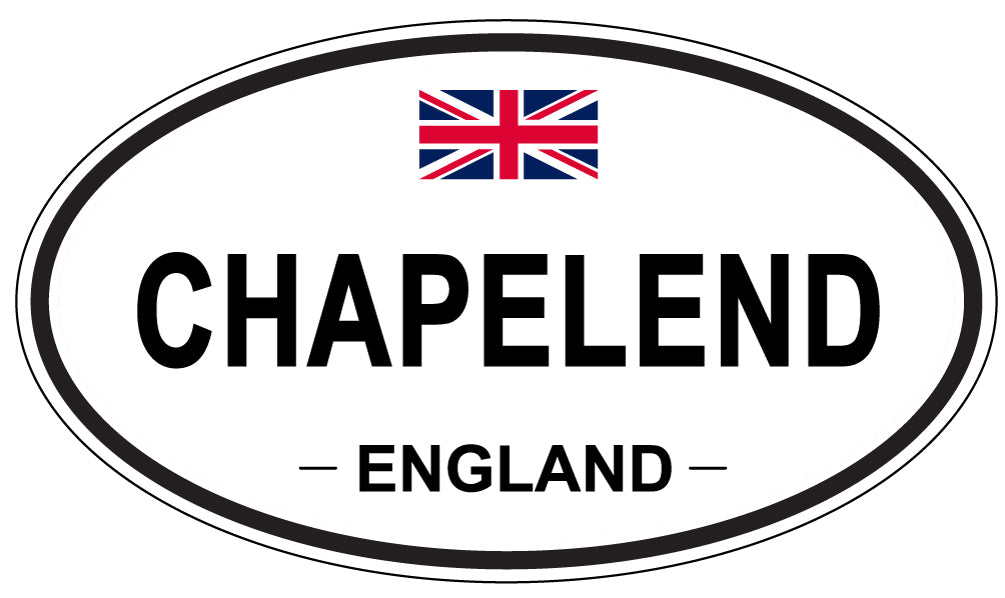 CHAPELEND, ENGLAND - Oval Sticker