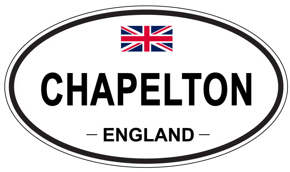 CHAPELTON, ENGLAND - Oval Sticker