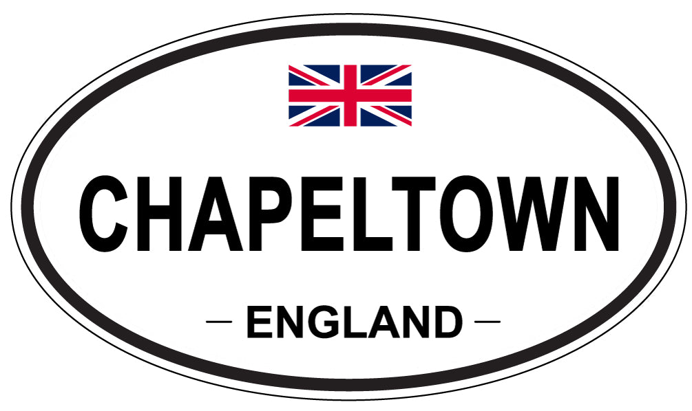 CHAPELTOWN, ENGLAND - Oval Sticker