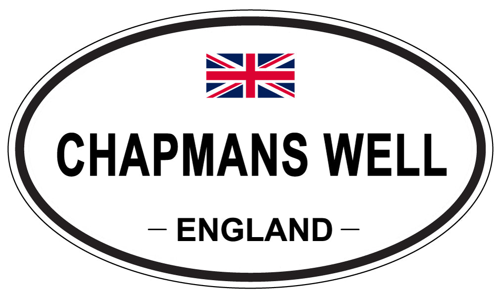 CHAPMANS WELL, ENGLAND - Oval Sticker