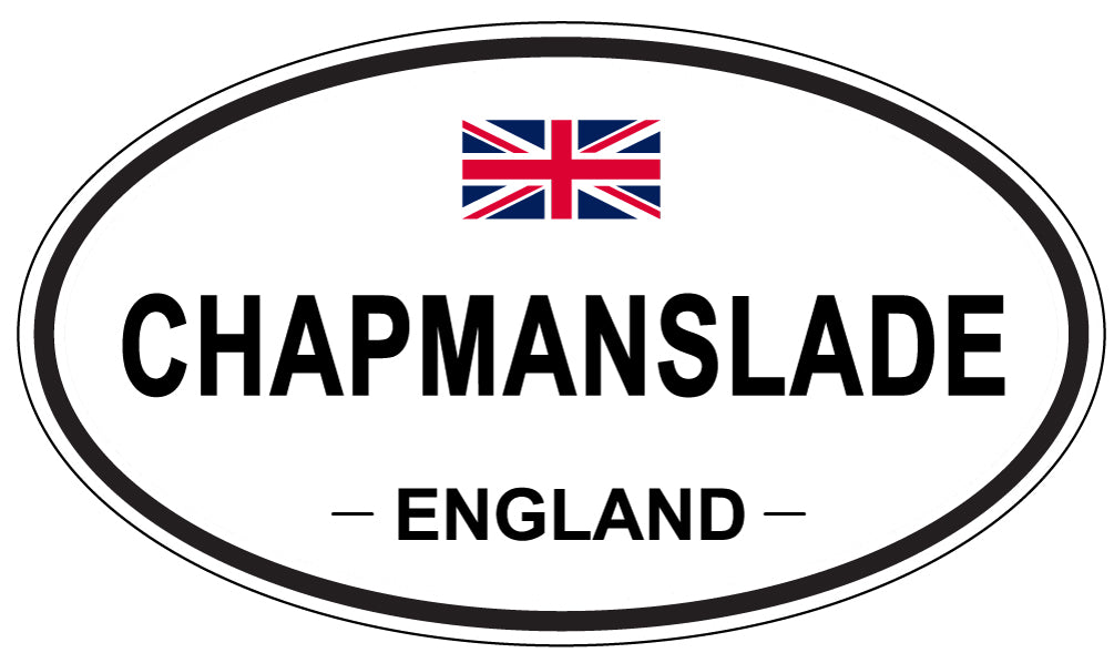 CHAPMANSLADE, ENGLAND - Oval Sticker