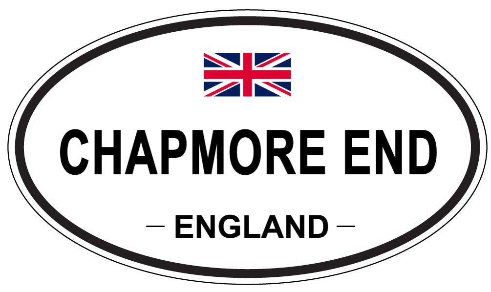 CHAPMORE END, ENGLAND - Oval Sticker