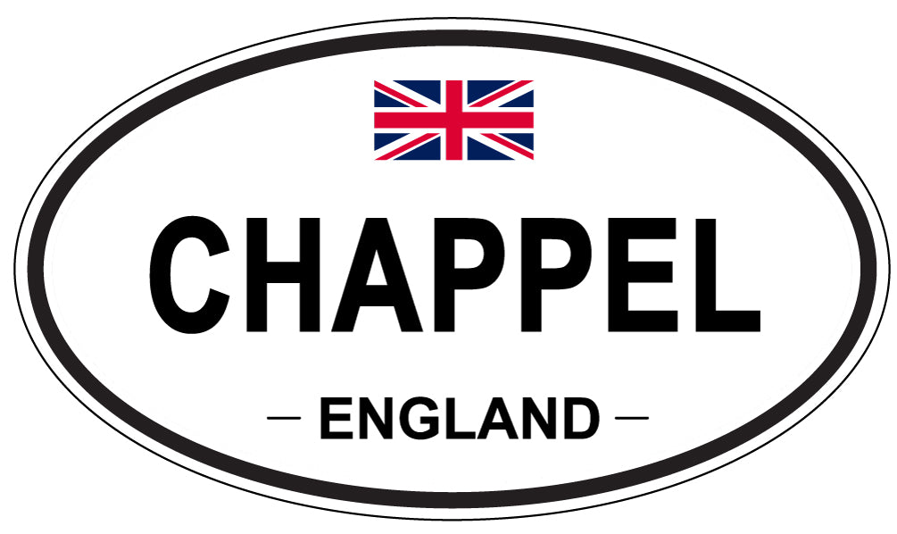 CHAPPEL, ENGLAND - Oval Sticker