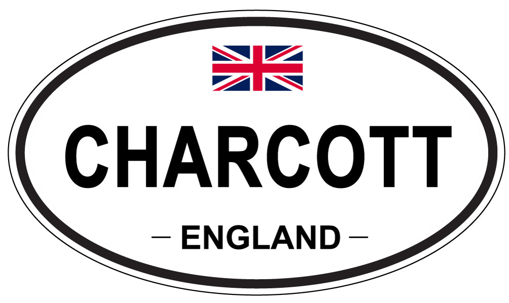 CHARCOTT, ENGLAND - Oval Sticker