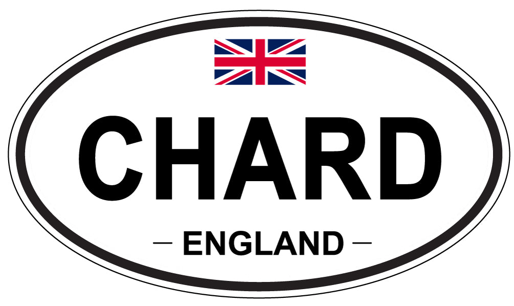 CHARD, ENGLAND - Oval Sticker