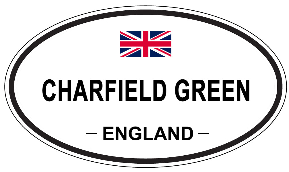 CHARFIELD GREEN, ENGLAND - Oval Sticker