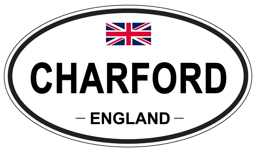 CHARFORD, ENGLAND - Oval Sticker
