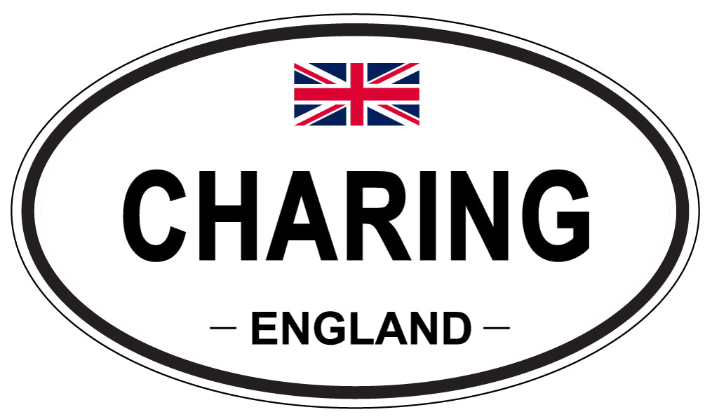 CHARING, ENGLAND - Oval Sticker