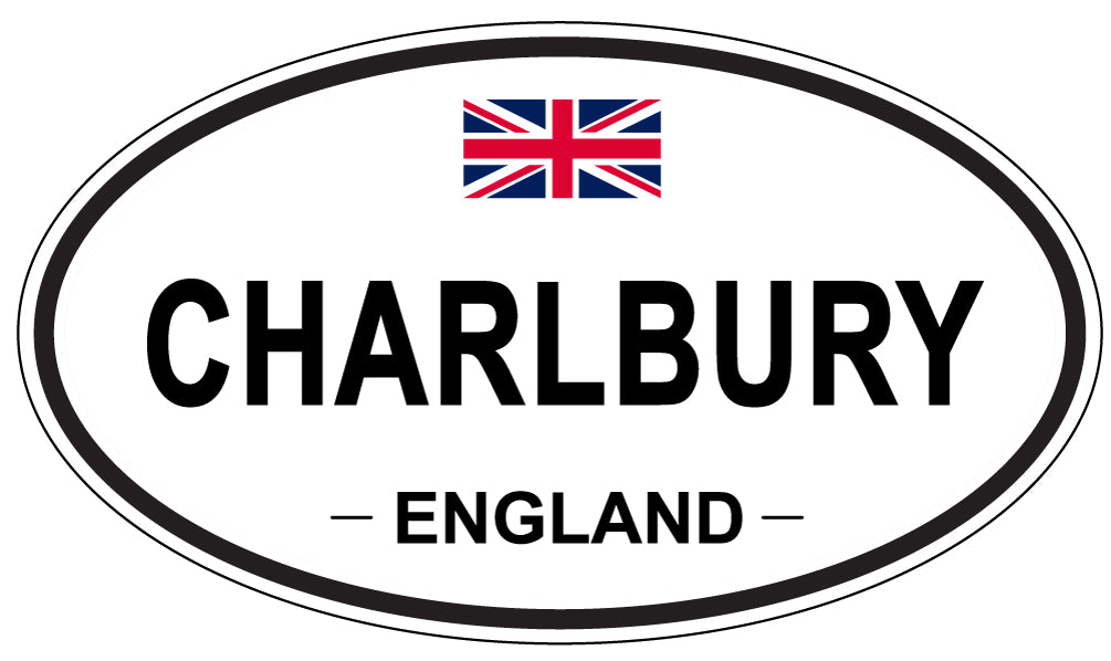 CHARLBURY, ENGLAND - Oval Sticker