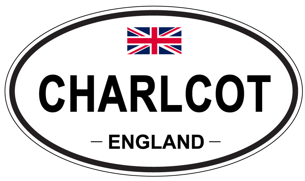 CHARLCOT, ENGLAND - Oval Sticker