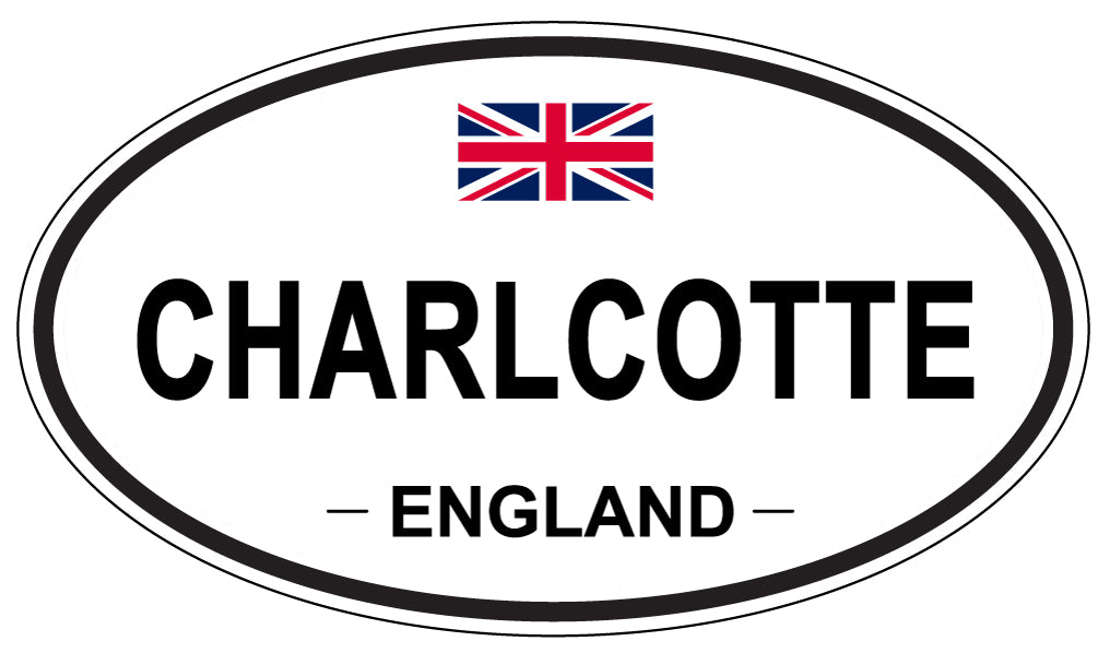 CHARLCOTTE, ENGLAND - Oval Sticker