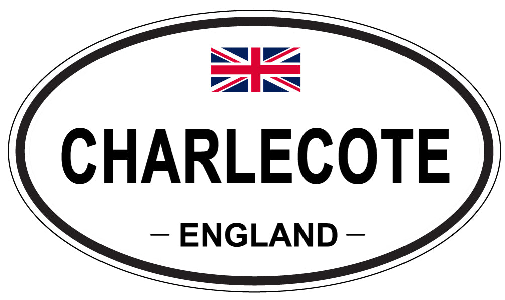 CHARLECOTE, ENGLAND - Oval Sticker