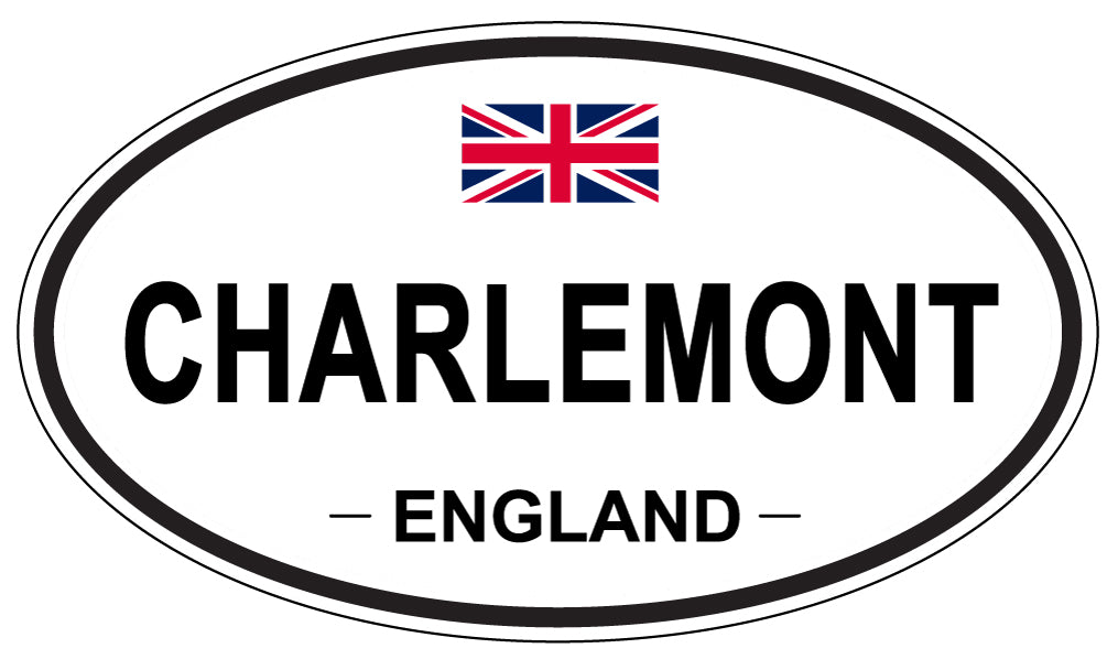 CHARLEMONT, ENGLAND - Oval Sticker