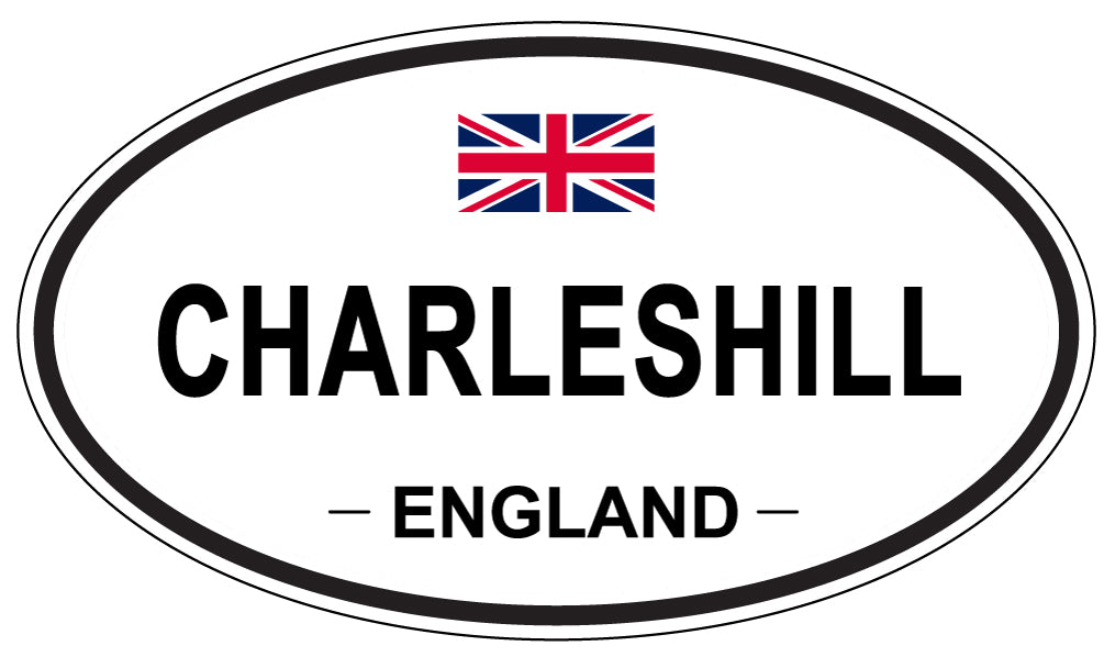 CHARLESHILL, ENGLAND - Oval Sticker