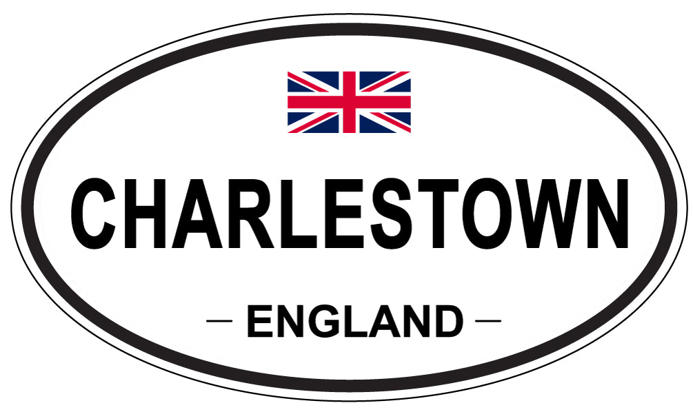 CHARLESTOWN, ENGLAND - Oval Sticker