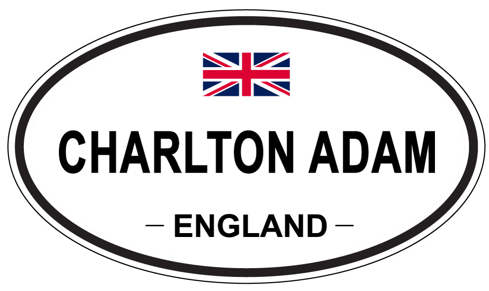 CHARLTON ADAM, ENGLAND - Oval Sticker