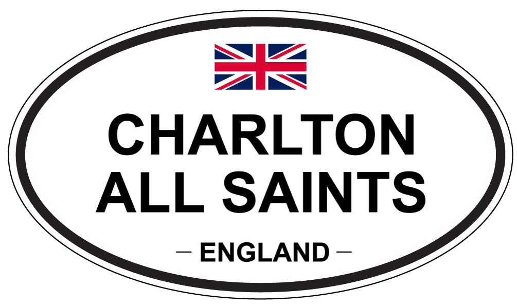 CHARLTON ALL SAINTS, ENGLAND - Oval Sticker