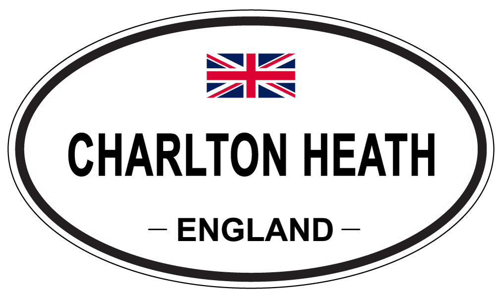 CHARLTON HEATH, ENGLAND - Oval Sticker