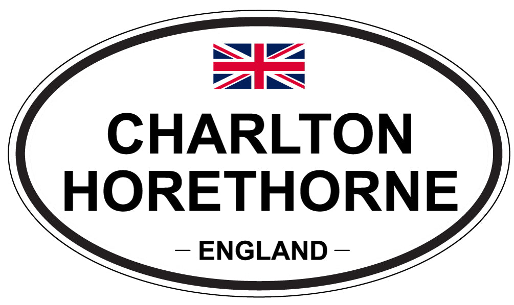 CHARLTON HORETHORNE, ENGLAND - Oval Sticker