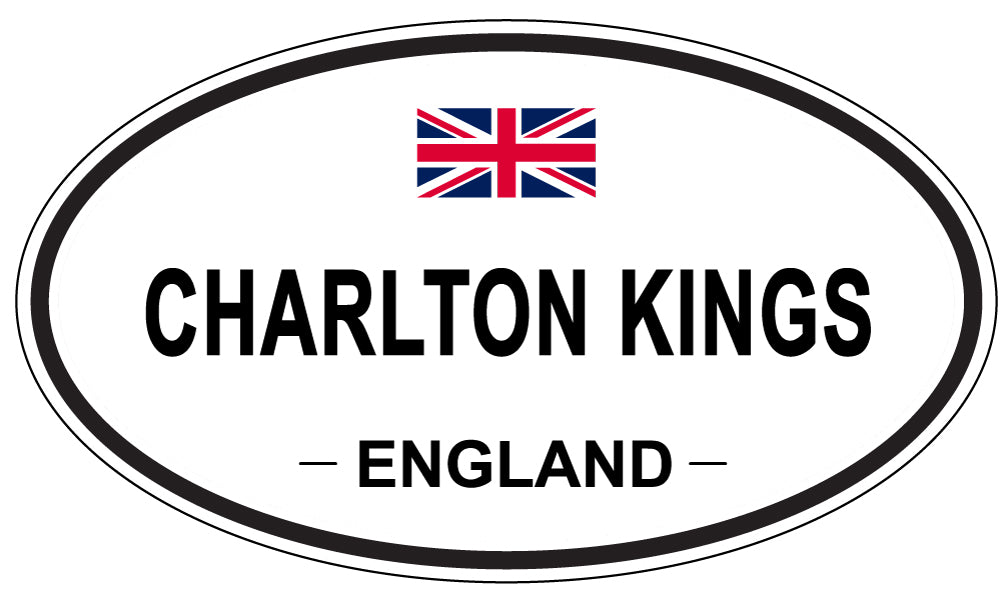 CHARLTON KINGS, ENGLAND - Oval Sticker
