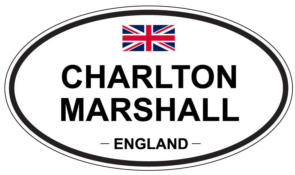 CHARLTON MARSHALL, ENGLAND - Oval Sticker