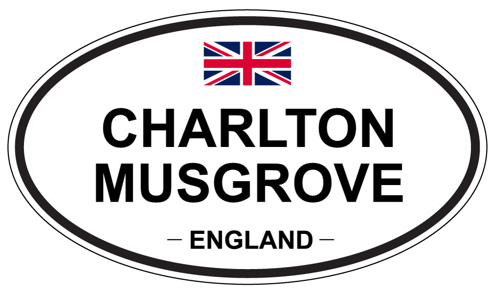 CHARLTON MUSGROVE, ENGLAND - Oval Sticker