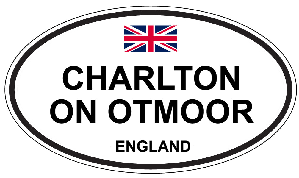 CHARLTON ON OTMOOR, ENGLAND - Oval Sticker