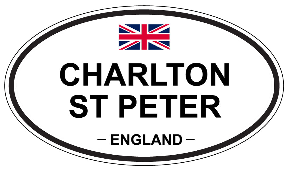 CHARLTON ST PETER, ENGLAND - Oval Sticker