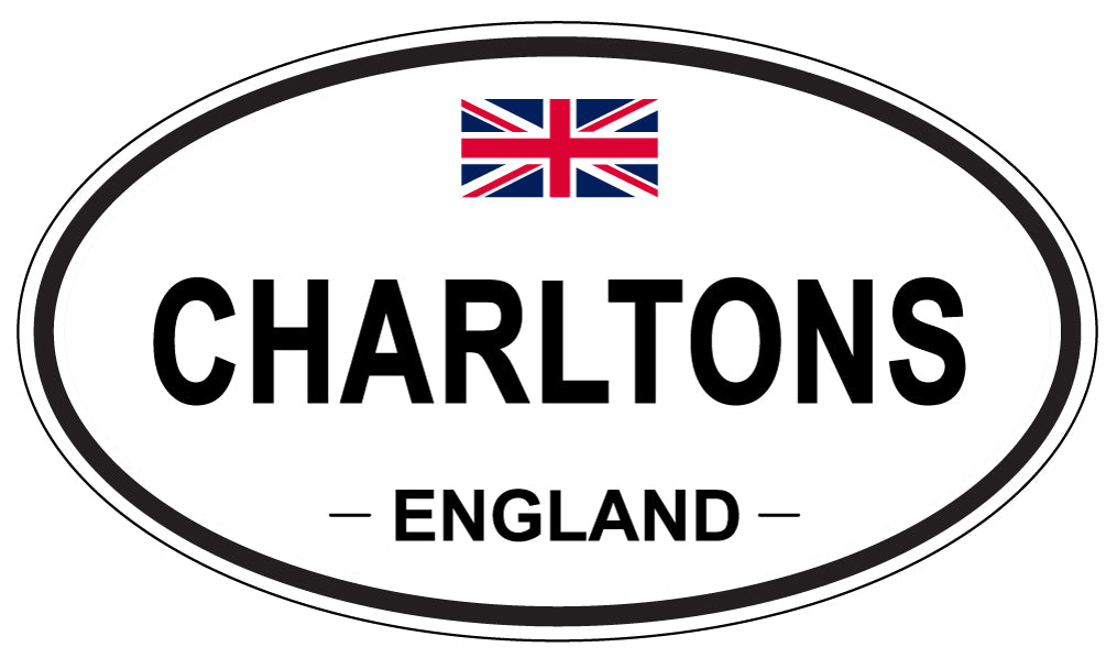 CHARLTONS, ENGLAND - Oval Sticker