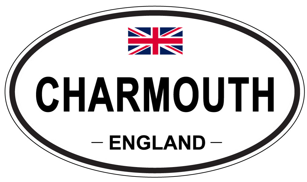 CHARMOUTH, ENGLAND - Oval Sticker