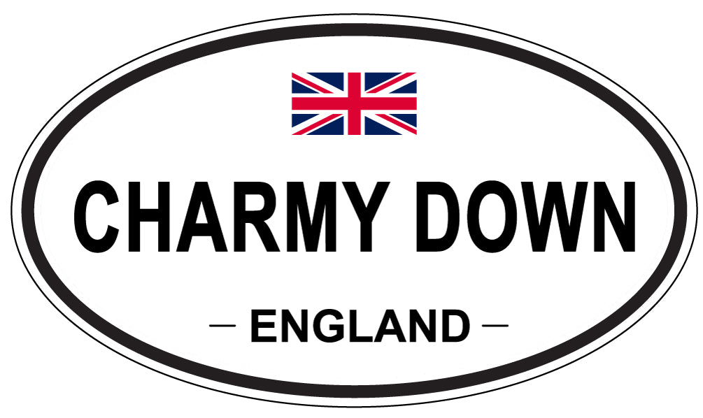 CHARMY DOWN, ENGLAND - Oval Sticker