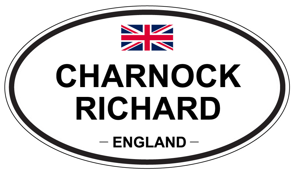 CHARNOCK RICHARD, ENGLAND - Oval Sticker