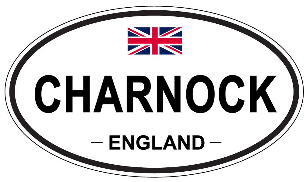 CHARNOCK, ENGLAND - Oval Sticker