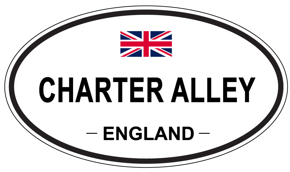 CHARTER ALLEY, ENGLAND - Oval Sticker
