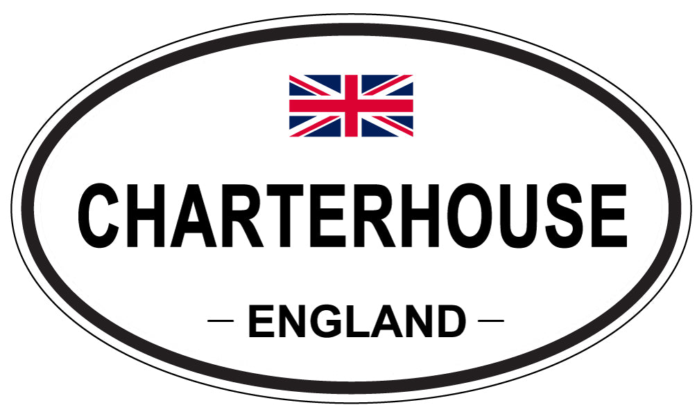 CHARTERHOUSE, ENGLAND - Oval Sticker