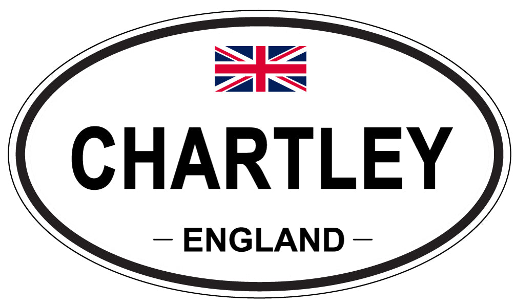 CHARTLEY, ENGLAND - Oval Sticker