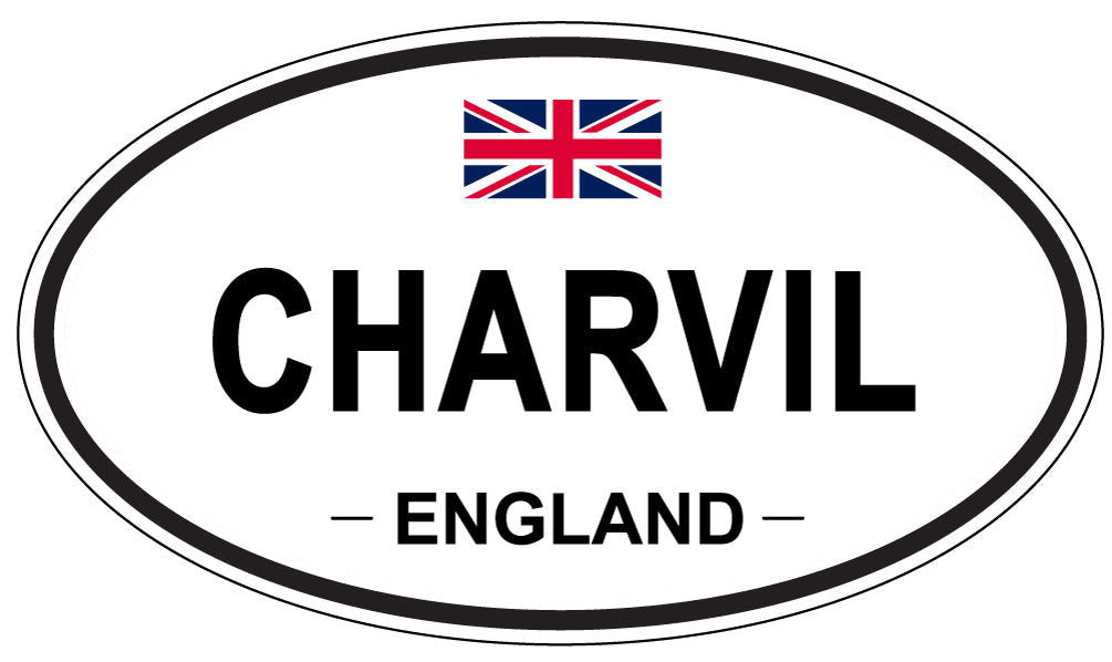 CHARVIL, ENGLAND - Oval Sticker