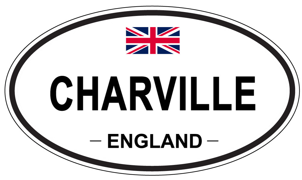 CHARVILLE, ENGLAND - Oval Sticker